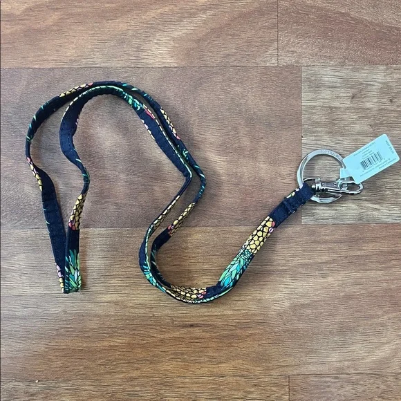 Vera Bradley Blue and Yellow Patterned ID/Key Holder - Picture 4 of 5